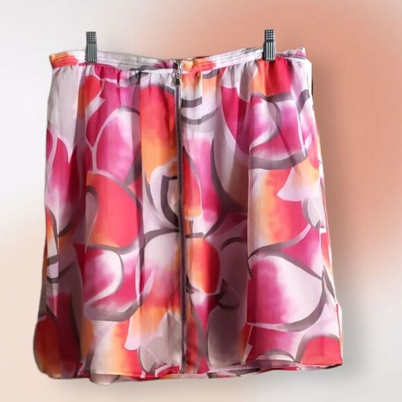 Madison Colorful Lined Skirt - Picture 1 of 3